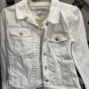 Old Navy White Jean Jacket